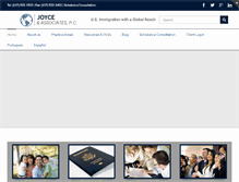 Tablet Screenshot of joyceassociates.com